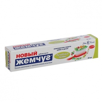 Купить Зубная паста "Новый Жемчуг", лечебные травы 50 мл