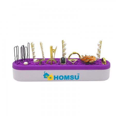 Купить Подставка для косметики, украшений и зубных щеток, фиолетовая