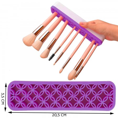 Купить Подставка для косметики, украшений и зубных щеток, фиолетовая