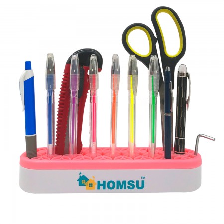 Купить Подставка для косметики, украшений и зубных щеток, розовая