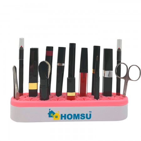 Купить Подставка для косметики, украшений и зубных щеток, розовая