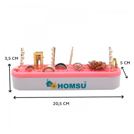Купить Подставка для косметики, украшений и зубных щеток, розовая