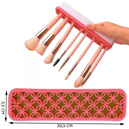 Купить Подставка для косметики, украшений и зубных щеток, розовая