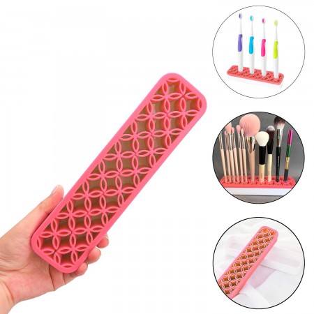 Купить Подставка для косметики, украшений и зубных щеток, розовая