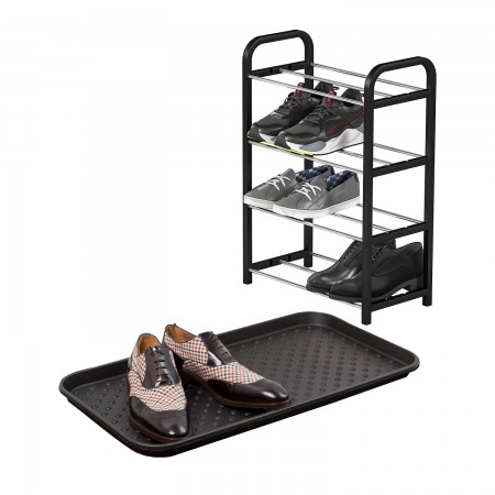 Купить Комплект лоток для обуви + полка на 4 яруса