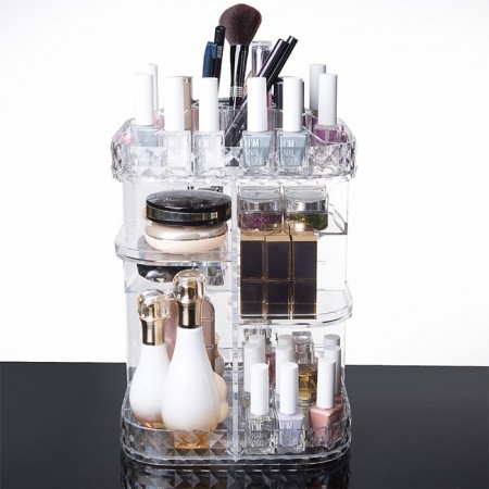 Купить Вращающийся акриловый органайзер для косметики Diamond