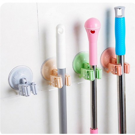 Купить Настенный держатель для швабры, серый, 2 шт.