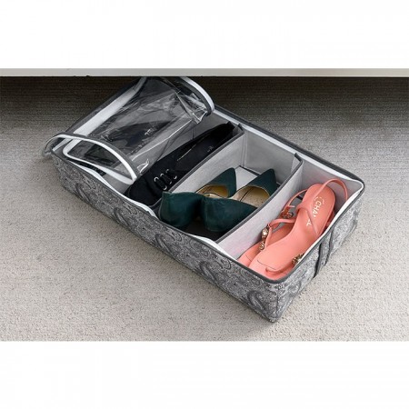 Купить Органайзер для обуви на 4 бокса Grey Flower