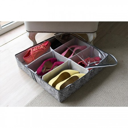Купить Органайзер для обуви на 6 боксов Grey Flower
