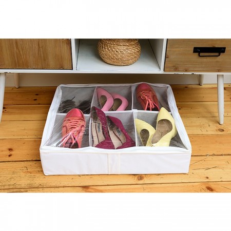 Купить Органайзер для обуви на 6 боксов White