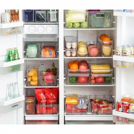 Купить Контейнер-органайзер для холодильника прозрачный, 30х9,5х5 см