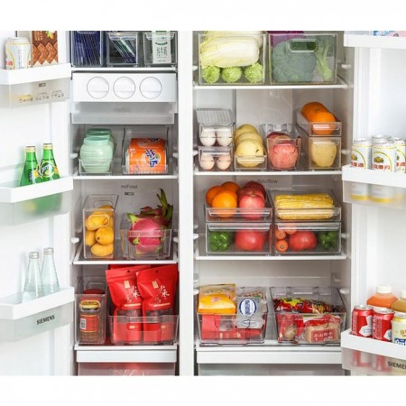 Купить Контейнер-органайзер для холодильника прозрачный, 30х10х10 см