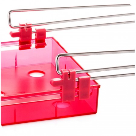 Купить Органайзер для холодильника на металлическом основании Homsu, розовый