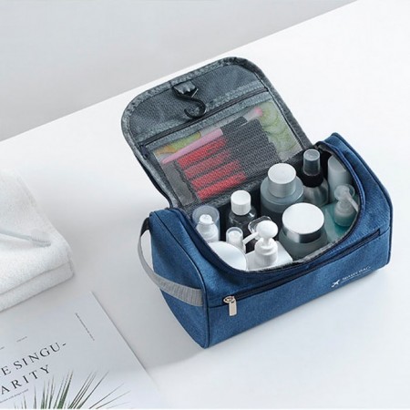 Купить Подвесная косметичка-органайзер, синяя, 25х14х15