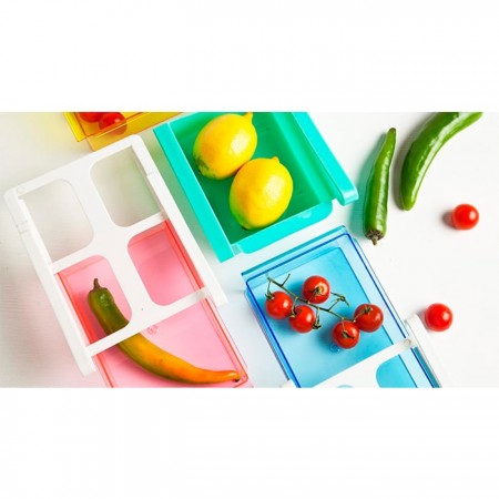 Купить Органайзер для холодильника на пластиковом основании Homsu, розовый