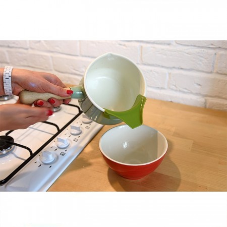 Купить Силиконовый носик для кастрюли, зеленый