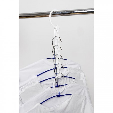 Купить Подвесной органайзер для вешалок и аксессуаров, белый, 8 шт