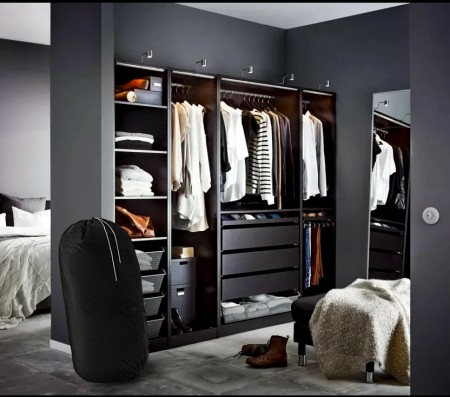 Купить Сумка-мешок для стирки белья большой, черный