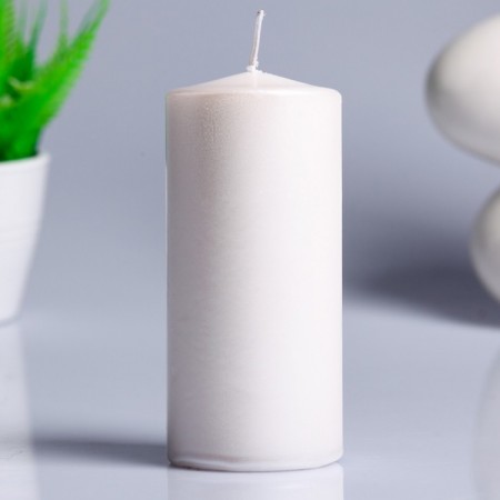 Купить Свеча-цилиндр парафиновая, белая