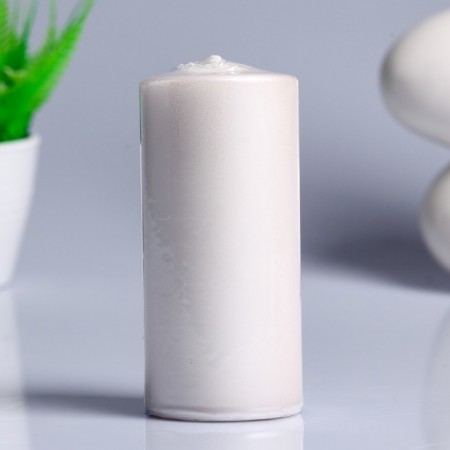 Купить Свеча-цилиндр парафиновая, белая