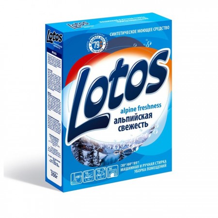 Купить  Стиральный порошок "Лотос" альпийская свежесть, 350 г