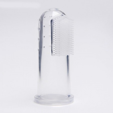 Купить Зубная щётка детская, силиконовая, на палец, от 3 мес