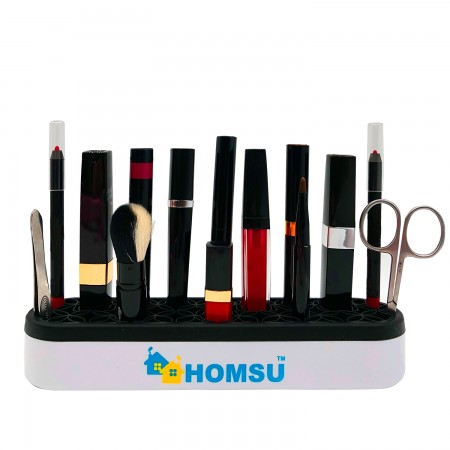 Купить Подставка для косметики, украшений и зубных щеток, черная