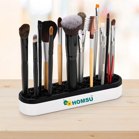 Купить Подставка для косметики, украшений и зубных щеток, черная