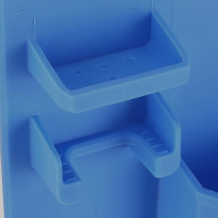 Купить Органайзер для бритвы и зубной пасты силиконовый, голубой