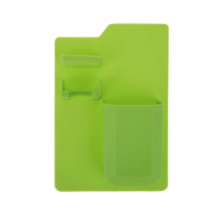 Купить Органайзер для бритвы и зубной пасты силиконовый, зеленый