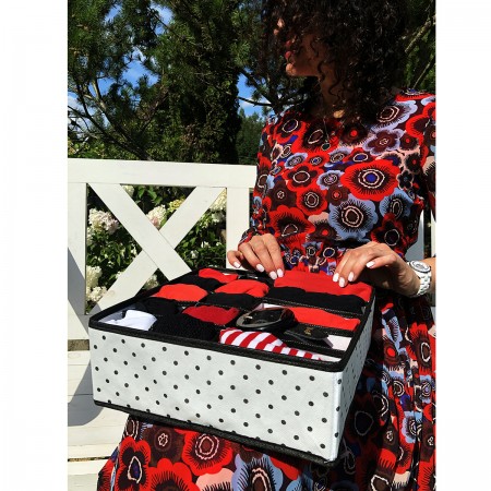 Купить Органайзер для нижнего белья и бюстгальтеров Eco White, 10 ячеек и 5 секций (30х30х11 см)