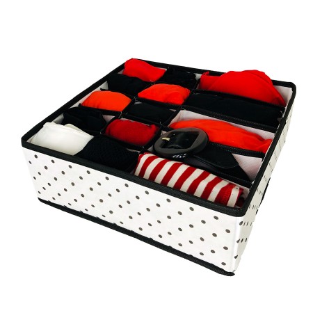 Купить Органайзер для нижнего белья и бюстгальтеров Eco White, 10 ячеек и 5 секций (30х30х11 см)