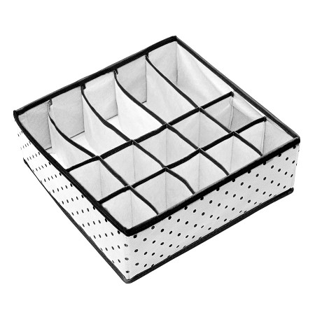 Купить Органайзер для нижнего белья и бюстгальтеров Eco White, 10 ячеек и 5 секций (30х30х11 см)