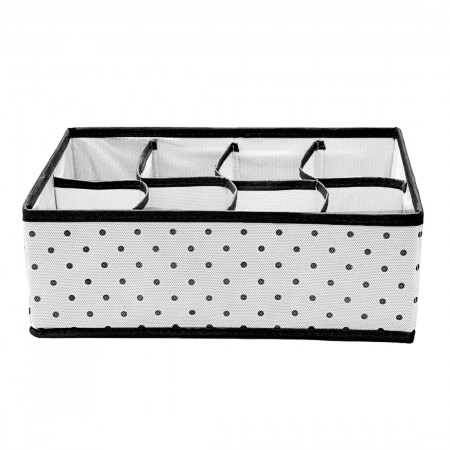 Купить Органайзер для шарфов, платков, ремней, галстуков Eco White, 8 ячеек (31х24х11 см)