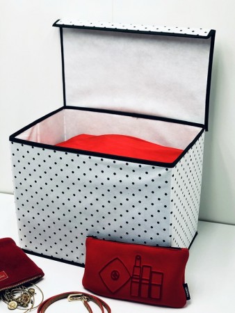 Купить Коробка для хранения вещей с крышкой Eco White (38х25х30 см)