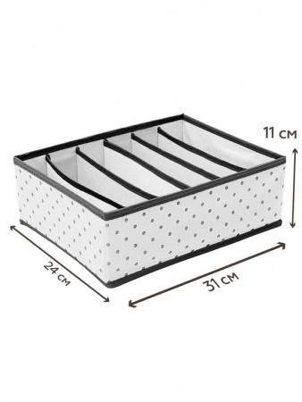 Купить Органайзер для бюстгальтеров Eco White, 6 секций (31х24х11 см)