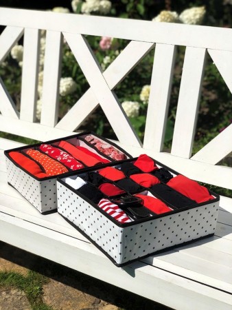 Купить Органайзер для бюстгальтеров Eco White, 6 секций (31х24х11 см)