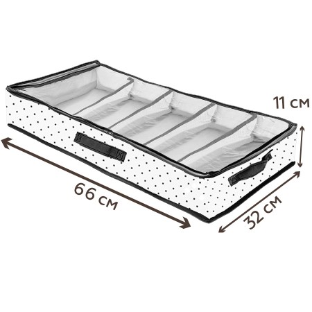 Купить Органайзер для обуви Eco White, 5 отделений (66х32х11)