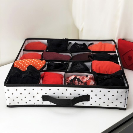 Купить Органайзер большой для одежды Eco White на 16 ячеек (40х40х9)