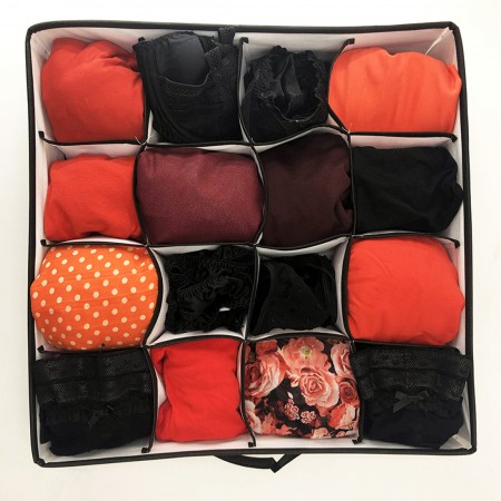 Купить Органайзер большой для одежды Eco White на 16 ячеек (40х40х9)