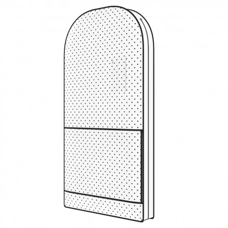 Купить Чехол-портплед для одежды до 7 вешалок Eco White (шубы, платья, костюмы (120x60x10)