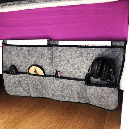 Купить Органайзер навесной на кровать для пульта, книг и мелочей, фетр (65х50 см)