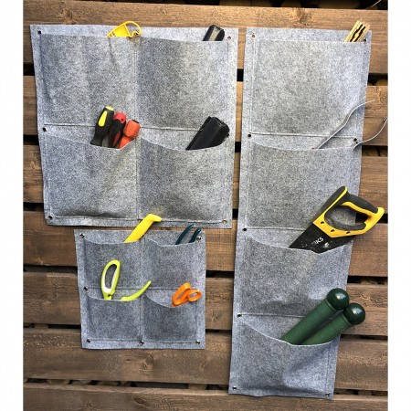 Купить Квадратный органайзер подвесной с 4 карманами, фетр (50х50 см)