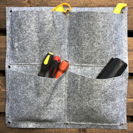 Купить Квадратный органайзер подвесной с 4 карманами, фетр (50х50 см)