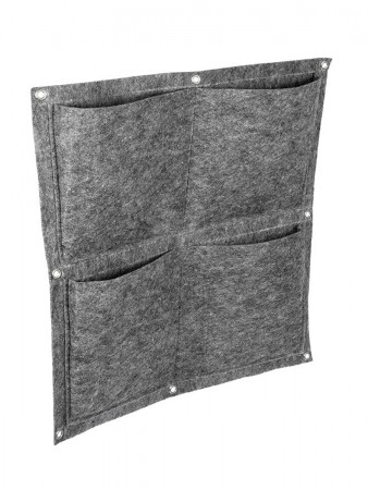 Купить Квадратный органайзер подвесной с 4 карманами, фетр (35х35 см)