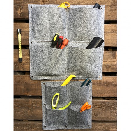 Купить Квадратный органайзер подвесной с 4 карманами, фетр (35х35 см)