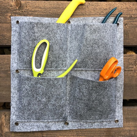 Купить Квадратный органайзер подвесной с 4 карманами, фетр (35х35 см)