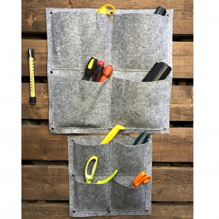 Купить Вертикальный органайзер подвесной с 4 карманами, фетр (30х100 см)