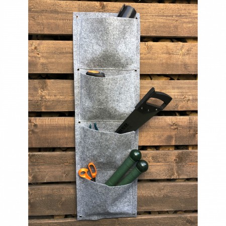 Купить Вертикальный органайзер подвесной с 4 карманами, фетр (30х100 см)