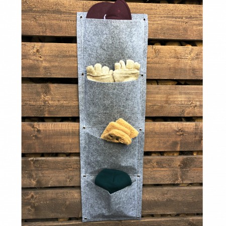 Купить Вертикальный органайзер подвесной с 4 карманами, фетр (30х100 см)